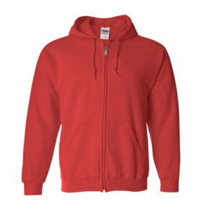 Gildan 18600 - Full Zip Hooded Sweatshirt Red