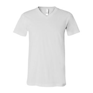 Bella B3005 - Delancey V-Neck T-Shirt White