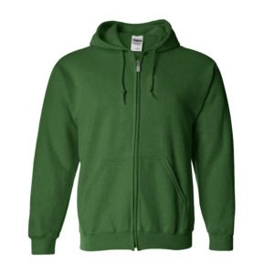 Gildan 18600 - Full Zip Hooded Sweatshirt Forest Green