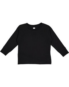 Rabbit Skins 3311 - Toddler 5.5 oz. Jersey Long-Sleeve T-Shirt Black