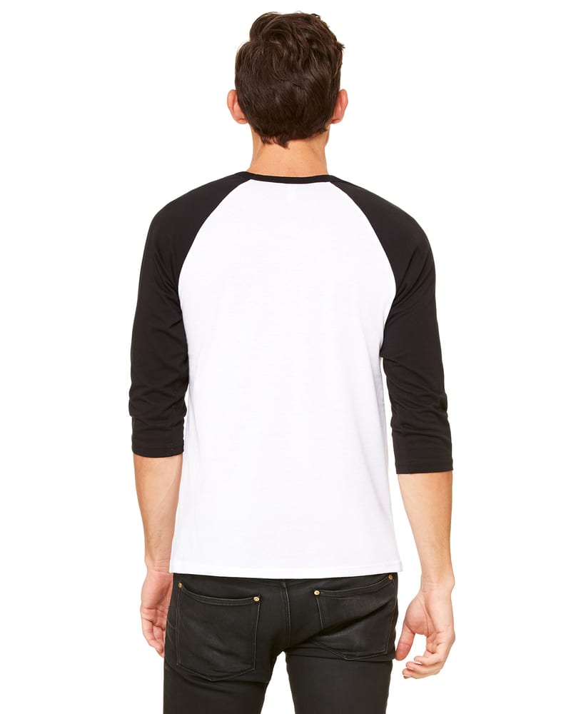 Bella B3200 - Unisex ¾ sleeve baseball tee