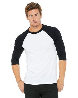 Bella B3200 - Unisex ¾ sleeve baseball tee