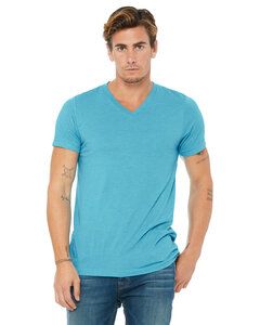 Bella+Canvas 3415C - Unisex Triblend Short-Sleeve V-Neck T-Shirt Aqua Triblend