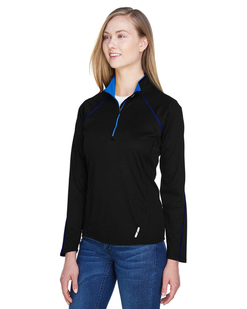 Ash City North End 78187 - Radar Ladies' Half-Zip Performance Long Sleeve Top 