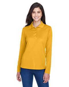 Ash City Core 365 78192 - Pinnacle Core 365™ Ladies' Performance Long Sleeve Pique Polos Campus Gold