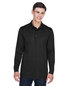 Ash City Extreme 85111T - Armour Men's Tall Eperformance™ Snag Protection Long Sleeve Polo Black
