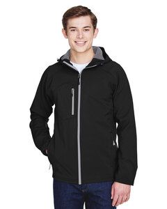 Ash City North End 88166 - Prospect Men's Soft Shell Jacket With Hood Black