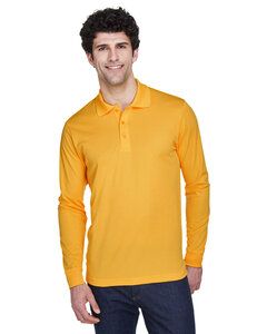 Ash City Core 365 88192 - Pinnacle Core 365™ Men's Performance Long Sleeve Pique Polos Campus Gold