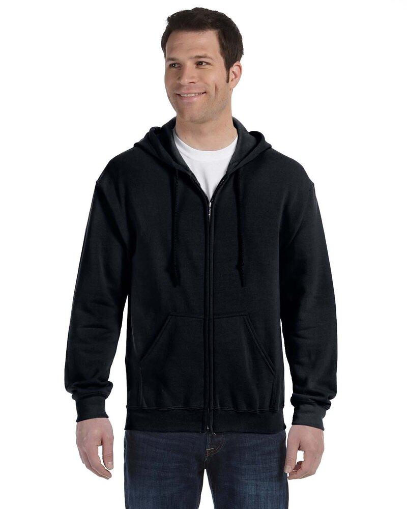 Gildan sweatshirt with zipper for men dark white