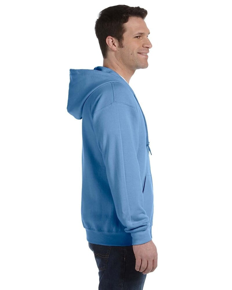 Gildan sweatshirt with zipper for men dark white