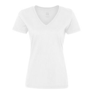 Fruit of the Loom L39VR - Women V-Neck T-Shirt White