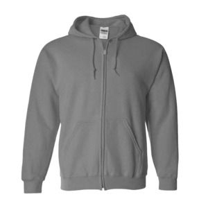 Gildan 18600 - Full Zip Hooded Sweatshirt Dark Heather