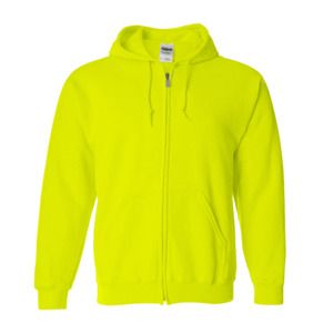 Gildan 18600 - Full Zip Hooded Sweatshirt Safety Green