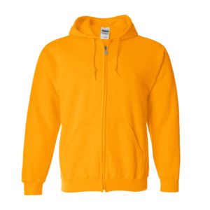 Gildan 18600 - Full Zip Hooded Sweatshirt Safety Orange