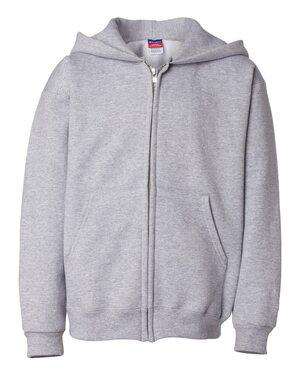 Champion S890 - Eco Youth Full-Zip Hooded Sweatshirt