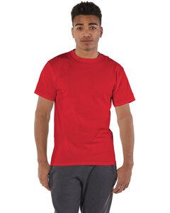 Champion T425 - Short Sleeve Tagless T-Shirt Red