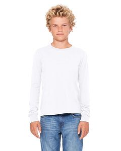 Bella+Canvas 3501Y - Youth Jersey Long Sleeve T-Shirt White