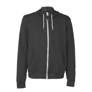 Bella+Canvas 3739 - Unisex Full-Zip Hooded Sweatshirt