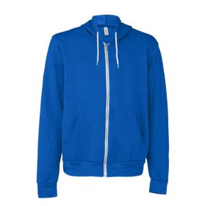 Bella+Canvas 3739 - Unisex Full-Zip Hooded Sweatshirt True Royal