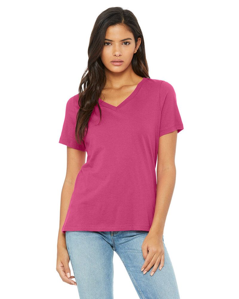 Bella+Canvas 6405 - Relaxed Short Sleeve Jersey V-Neck T-Shirt