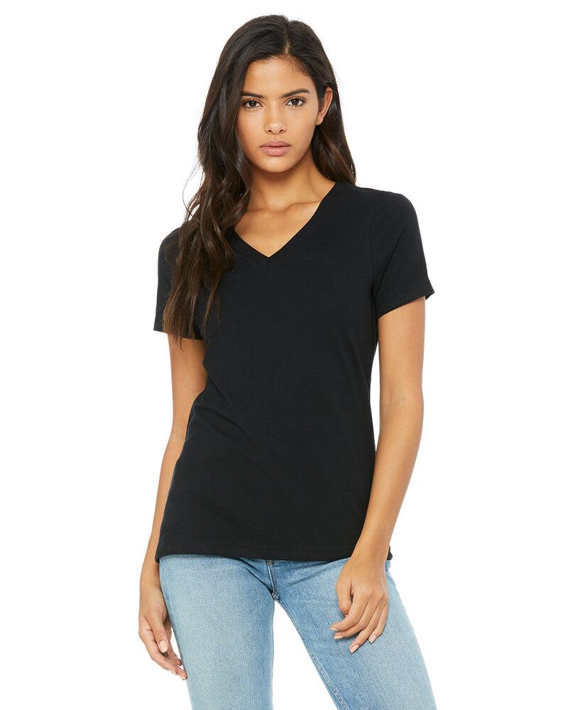 Bella+Canvas 6405 - Relaxed Short Sleeve Jersey V-Neck T-Shirt