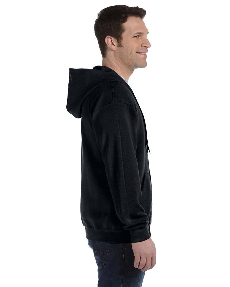 Gildan sweatshirt with zipper for men black