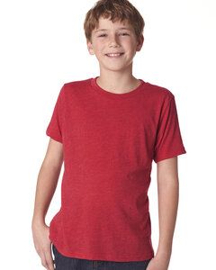Next Level 6310 - Youth Triblend Crew Vintage Red