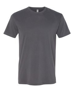 Next Level Men's Sueded Crew Neck T-Shirt – Heavy Metal, Size 2XL