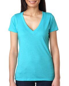 Next Level 6740 - Ladies' Triblend Deep V Tahiti Blue