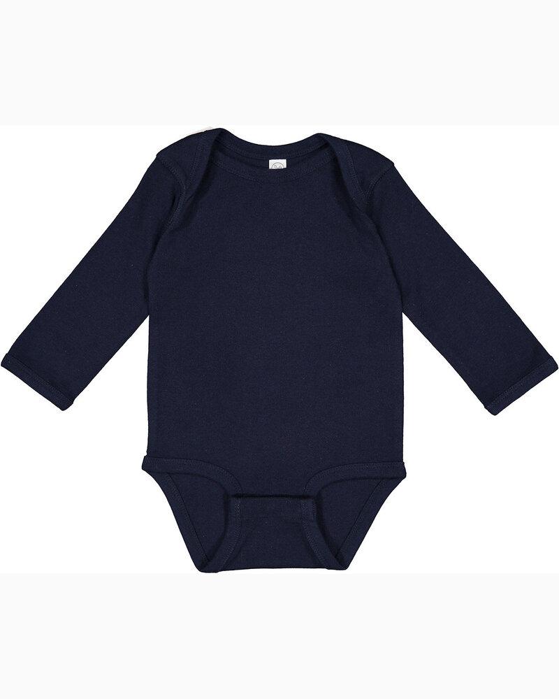 Rabbit Skins 4411 - Infant Long Sleeve Lap Shoulder Creeper