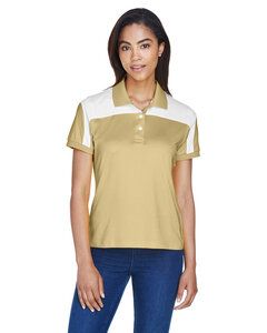 Team 365 TT22W - Ladies Victor Performance Polo Sp Vegas Gld/Wht