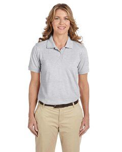 Harriton M265W - Ladies 5.6 oz. Easy Blend Polo Grey Heather