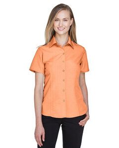 Harriton M560W - Ladies Barbados Textured Camp Shirt Nectarine