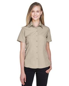 Harriton M560W - Ladies Barbados Textured Camp Shirt