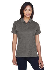 Devon & Jones DG210W - Pima-Tech Ladies Jet Pique Heather Polo Dark Grey Heather