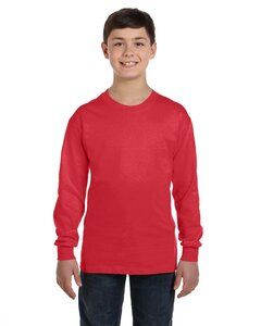 Gildan G540B - Wholesale Youth 5.3 oz. Long-Sleeve T-Shirt Red