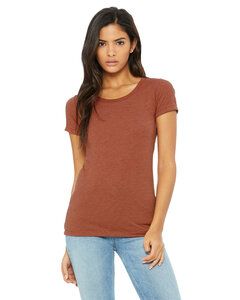 Bella+Canvas B8413 - Ladies Triblend Short-Sleeve T-Shirt Clay Triblend