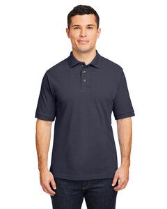 Harriton M200 - Men's 6 oz. Ringspun Cotton Piqué Short-Sleeve Polo Navy