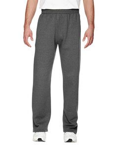 Fruit of the Loom SF74R - 7.2 oz. Sofspun Open-Bottom Pocket Sweatpants Charcoal Heather