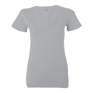 Bella+Canvas B6035 - Ladies Jersey Short-Sleeve Deep V-Neck T-Shirt