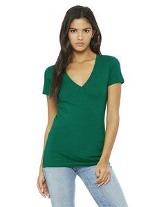 Bella+Canvas B6035 - Ladies Jersey Short-Sleeve Deep V-Neck T-Shirt