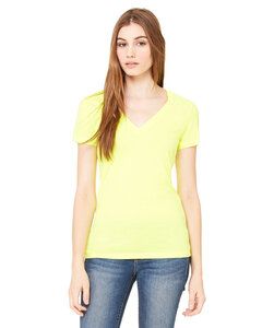 Bella+Canvas B6035 - Ladies Jersey Short-Sleeve Deep V-Neck T-Shirt