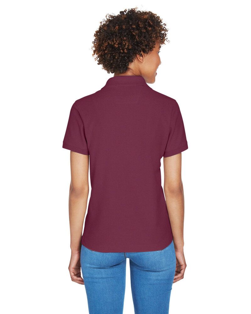 Devon & Jones D100W - Ladies Pima Piqué Short-Sleeve Y-Collar Polo