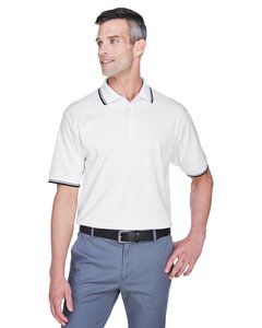 Devon & Jones D140 - Mens Tipped Perfect Pima Interlock Polo