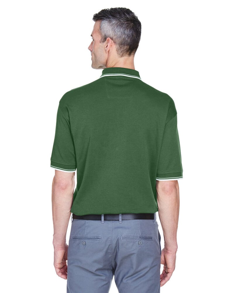 Devon & Jones D140 - Men's Tipped Perfect Pima Interlock Polo