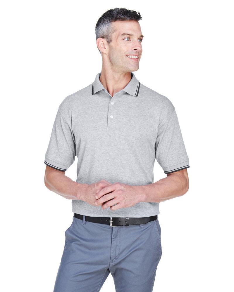 Devon & Jones D140 - Men's Tipped Perfect Pima Interlock Polo