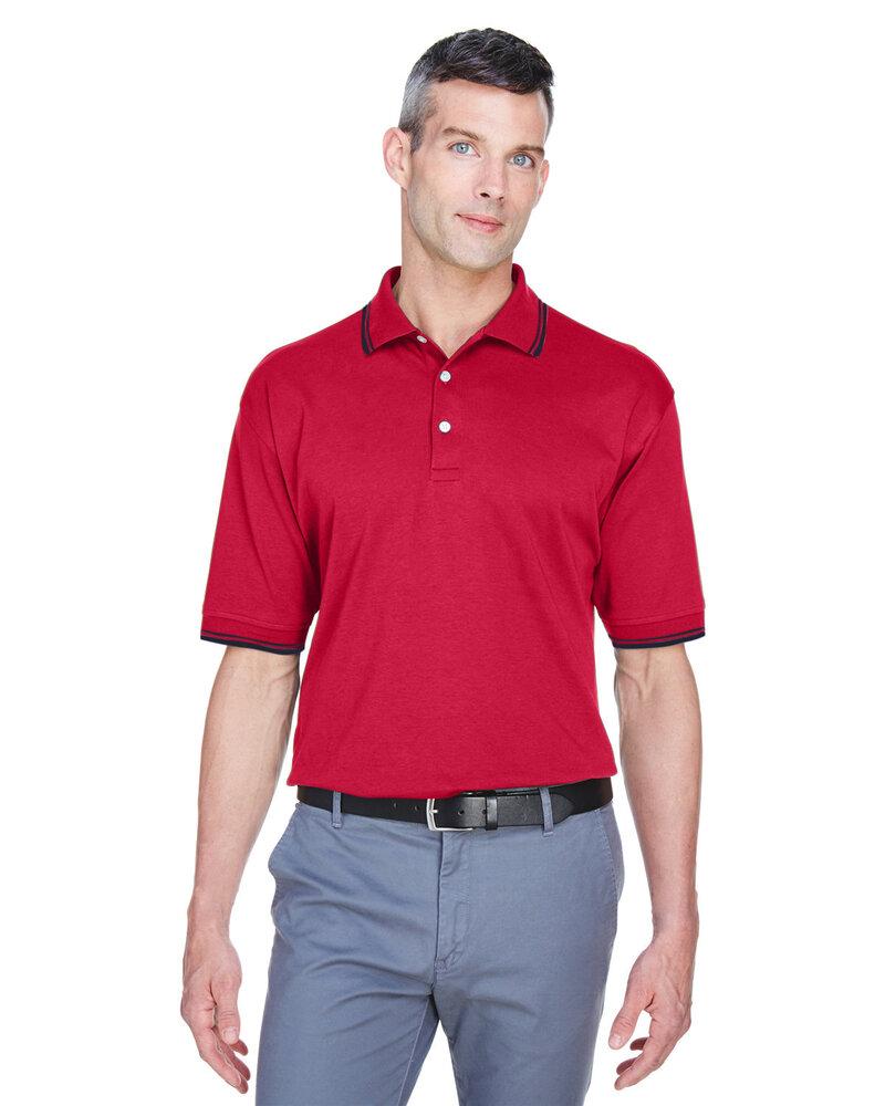 Devon & Jones D140 - Men's Tipped Perfect Pima Interlock Polo