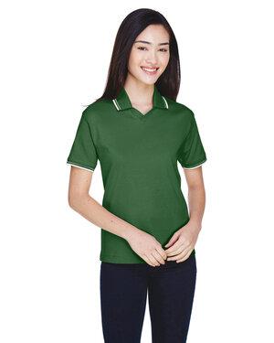 Devon & Jones D140W - Ladies Tipped Perfect Pima Interlock Polo