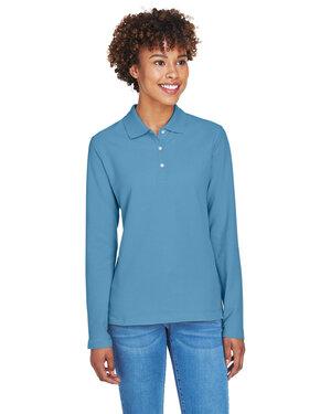 Devon & Jones D110W - Ladies Pima Piqué Long-Sleeve Polo