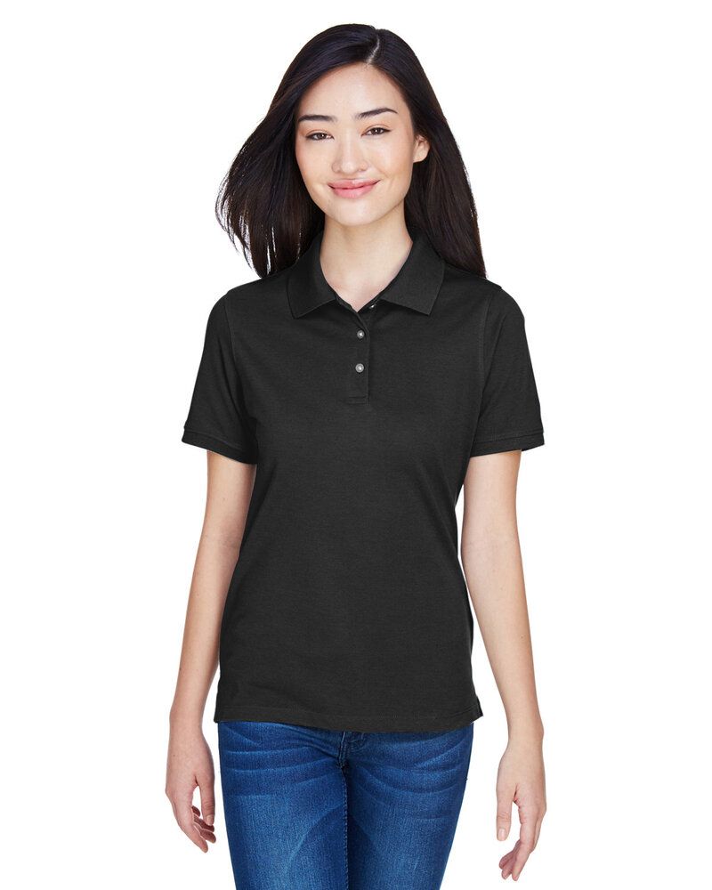 Harriton M265W - Ladies 5.6 oz. Easy Blend Polo